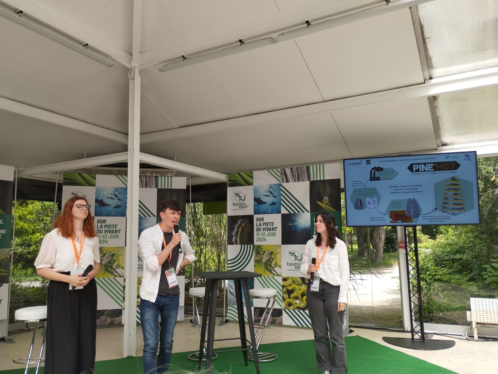 notre équipe à la biomim challenge 2024